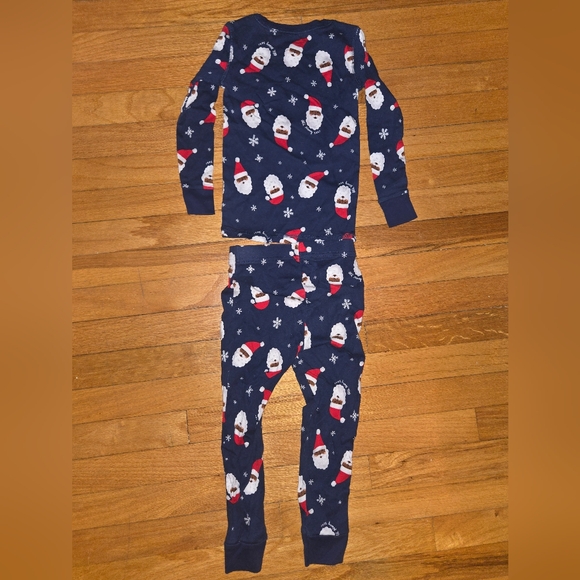 Kids Santa Print Pajama - Blue - Picture 4 of 4